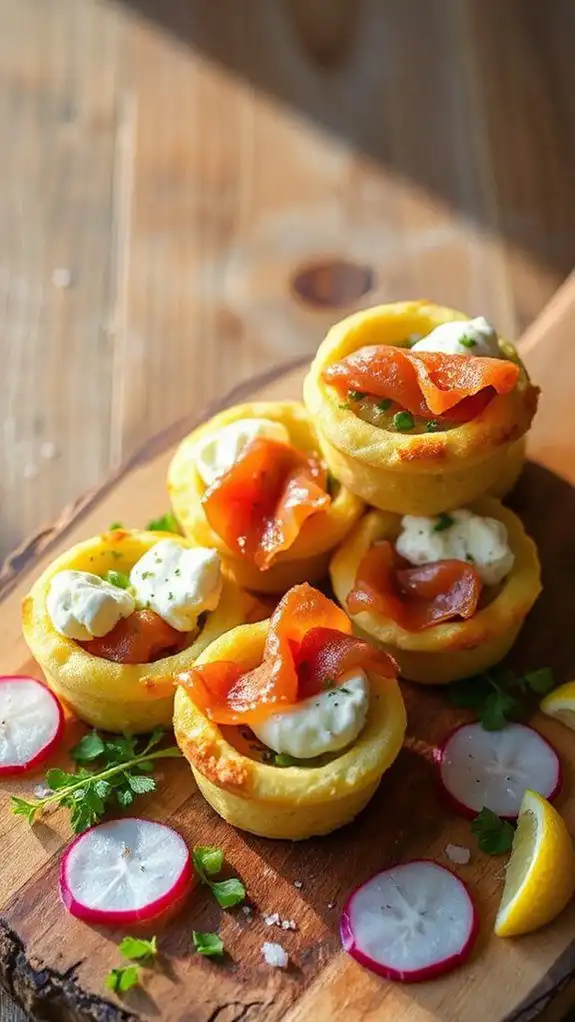 smoked salmon egg muffins