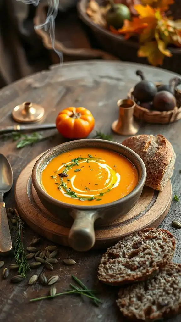 smoky autumnal squash soup