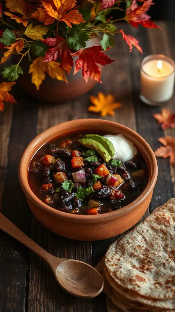 smoky black bean chili recipe