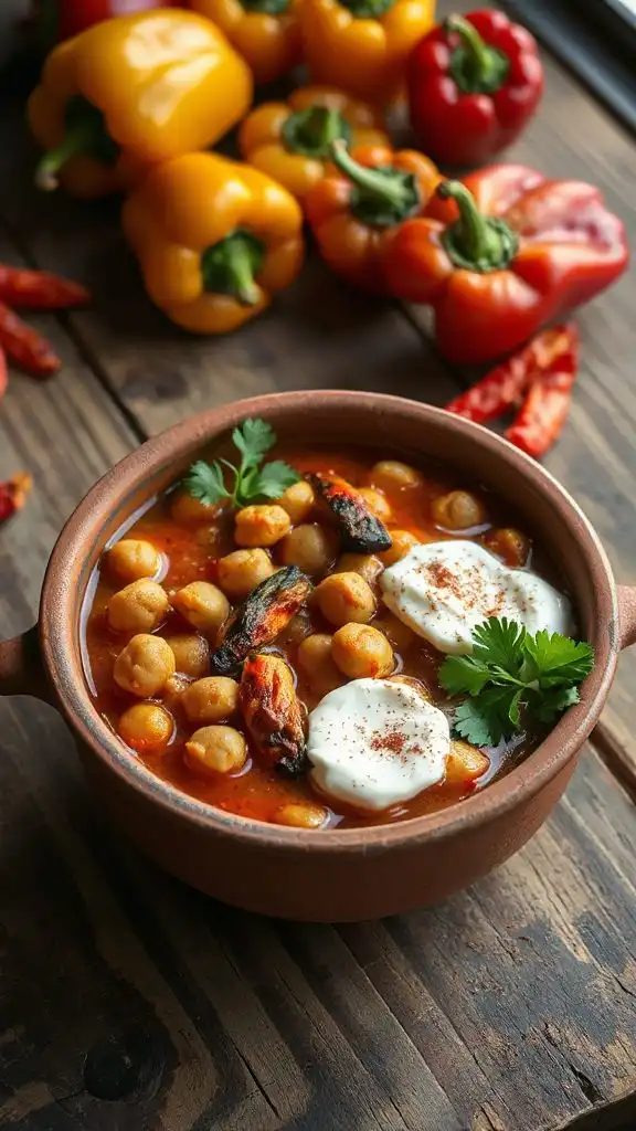 smoky harissa chickpea stew