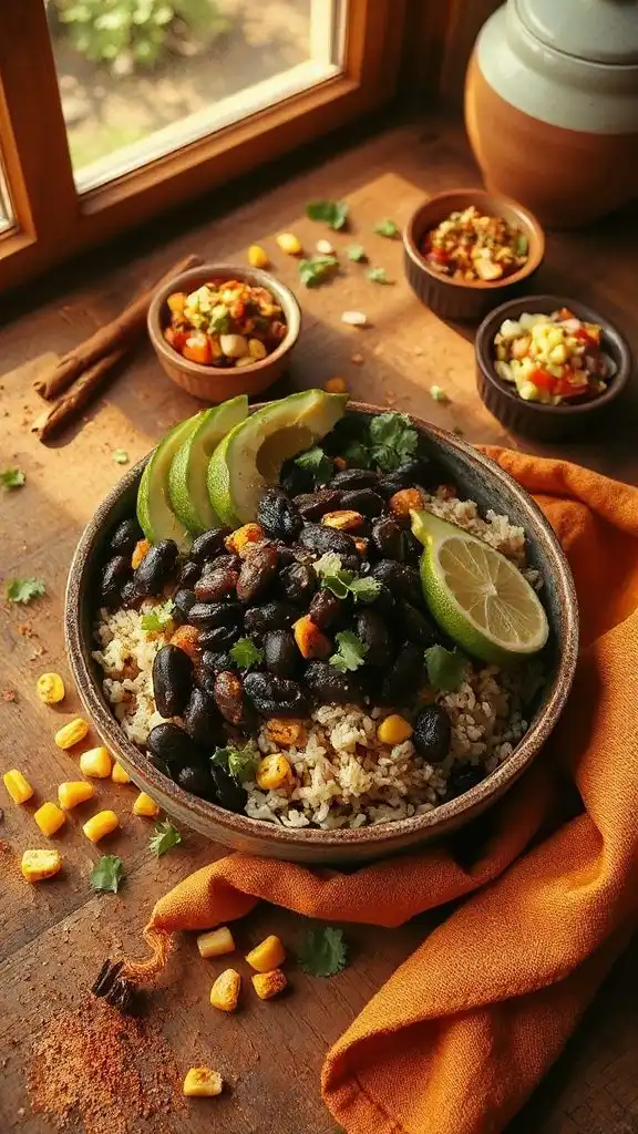 smoky hearty nutritious rice bowl