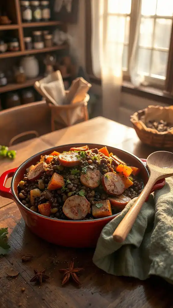smoky lentil sausage stew smoky lentil sausage stew