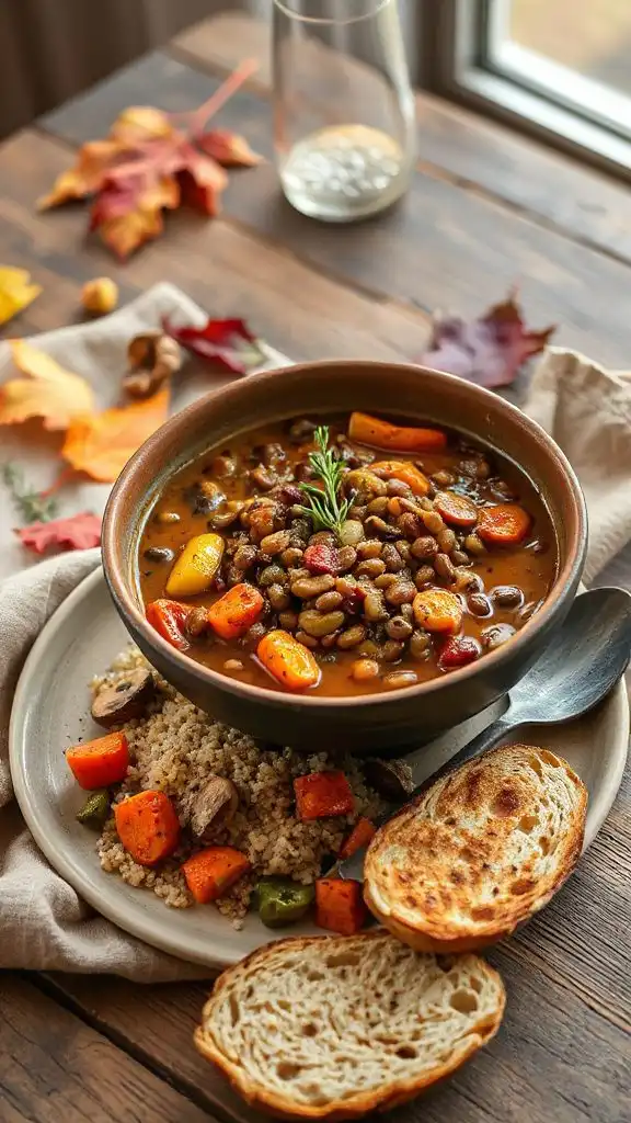 smoky nutritious lentil quinoa bowl smoky nutritious lentil quinoa bowl