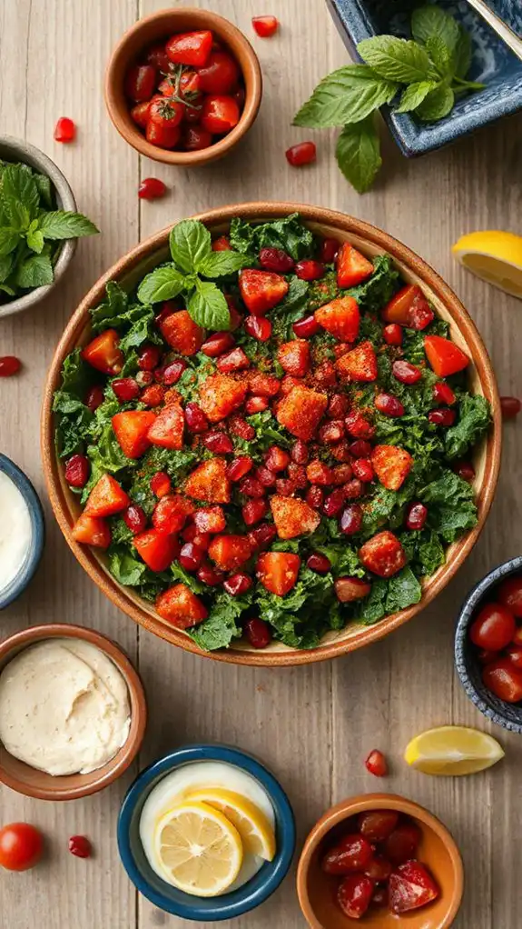 smoky paprika kale tabbouleh