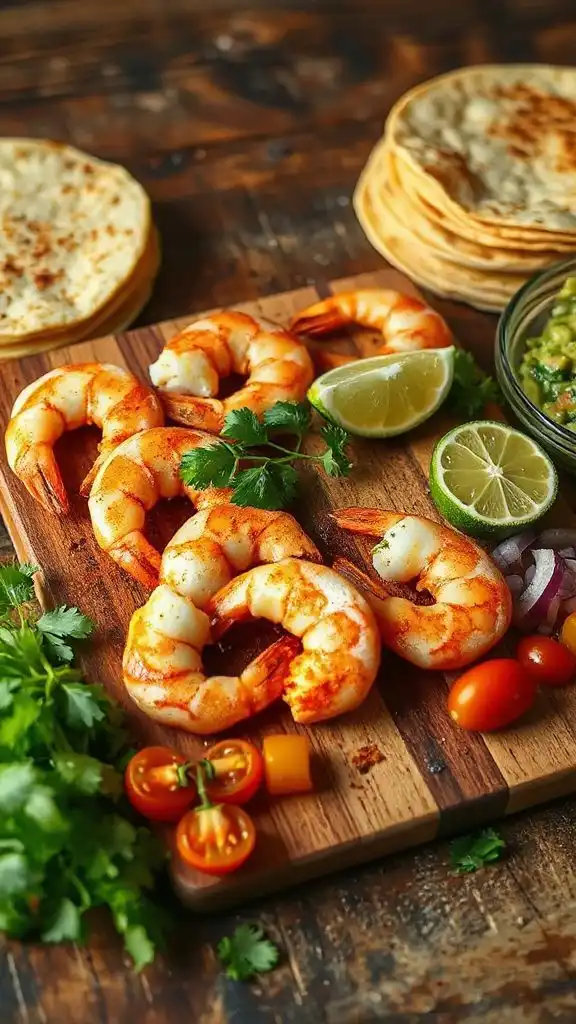 smoky paprika shrimp tacos
