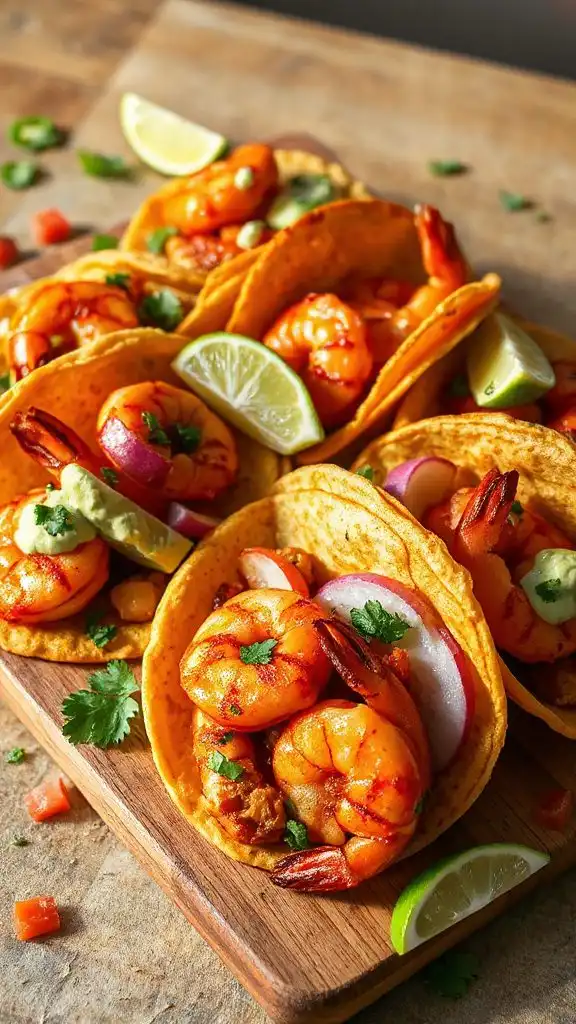 smoky paprika shrimp tacos