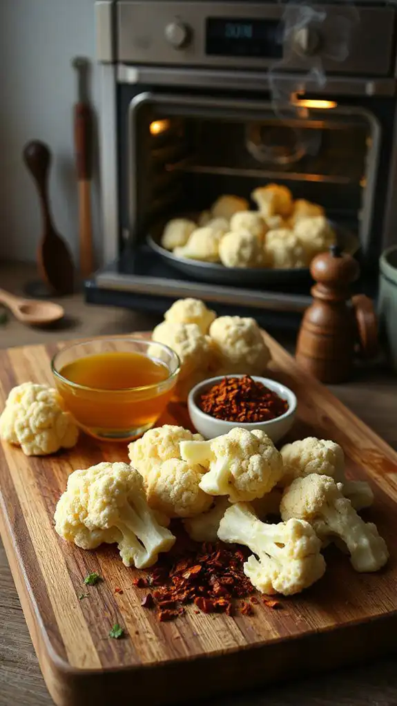 smoky roasted cauliflower florets