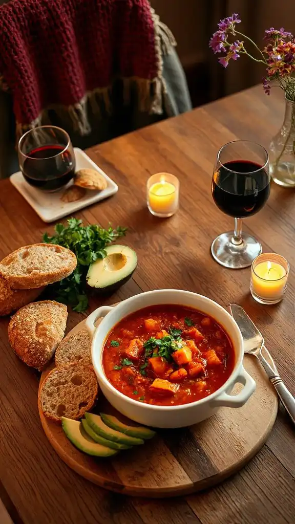 smoky sweet potato chili