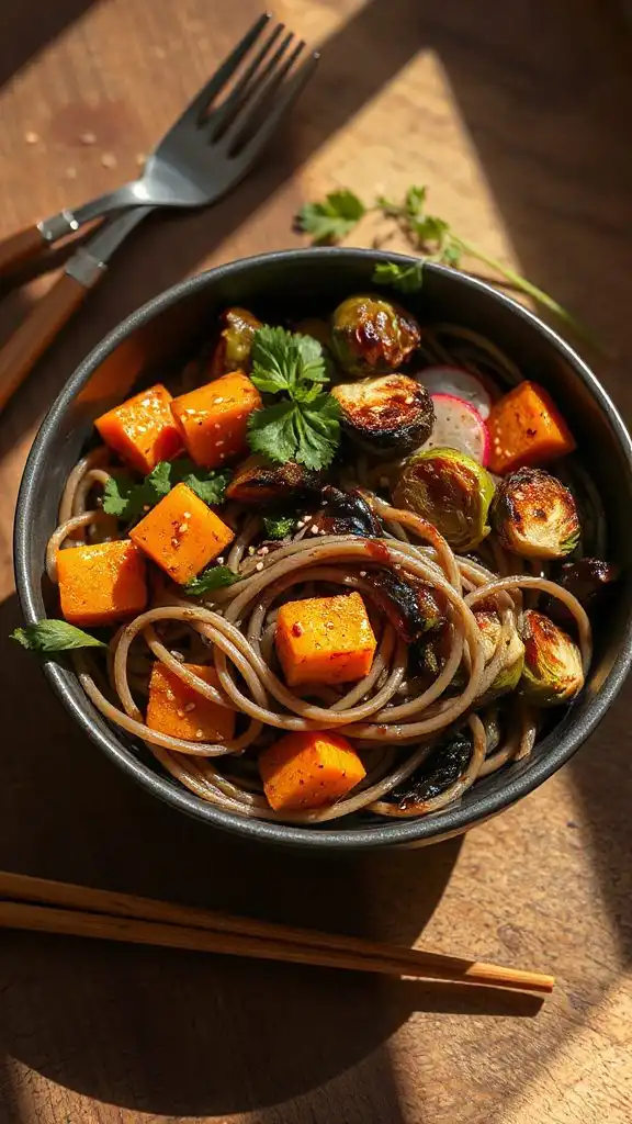 soba noodle vegetable salad