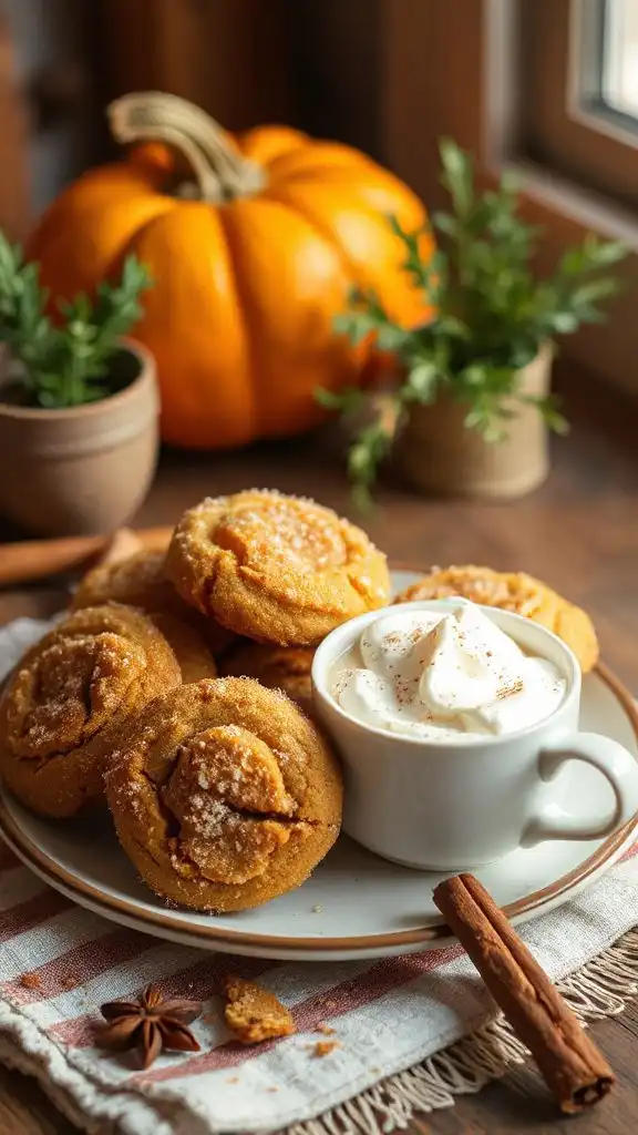 soft pumpkin spice cookies
