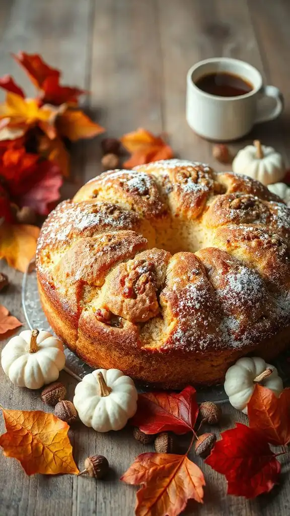 sourdough walnut coffee cake