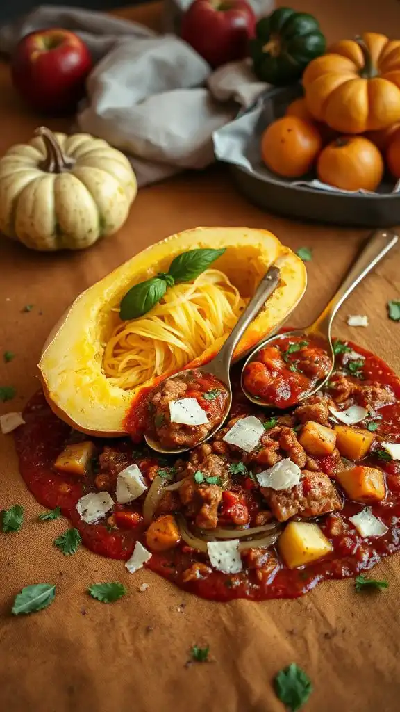 spaghetti squash turkey marinara