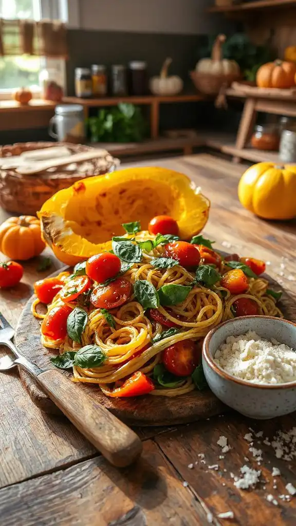 spaghetti squash vegetable dish