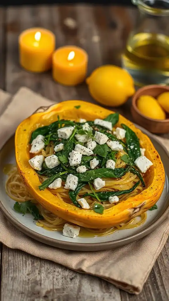 spaghetti squash with feta