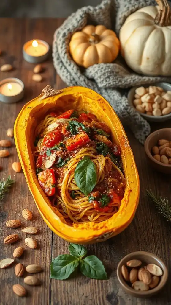 spaghetti squash with sauce