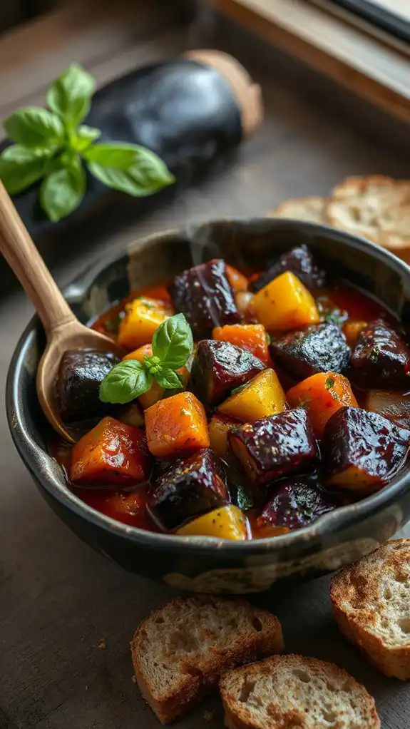 spanish ratatouille with vegetables