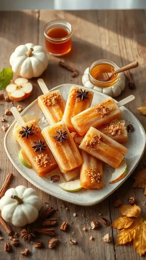 spiced apple cider popsicles spiced apple cider popsicles
