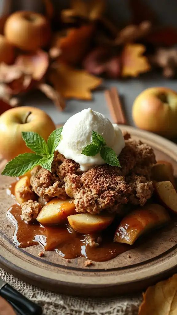 spiced apple crisp recipe