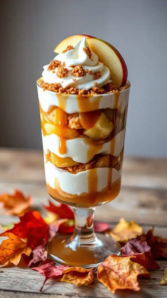 spiced apple dessert parfait recipe