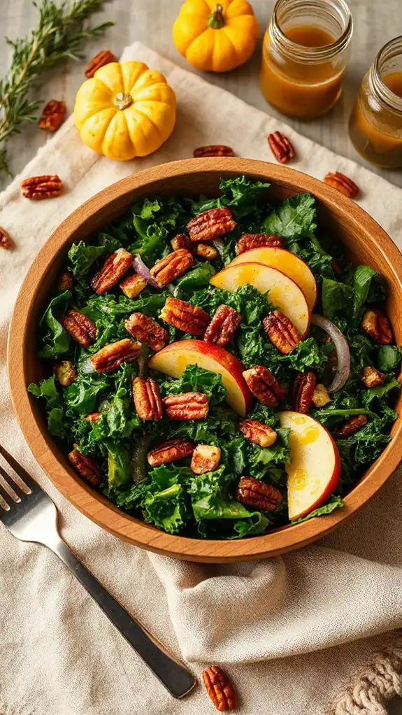 spiced apple kale salad recipe