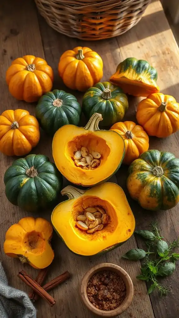 spiced brown sugar acorn squash