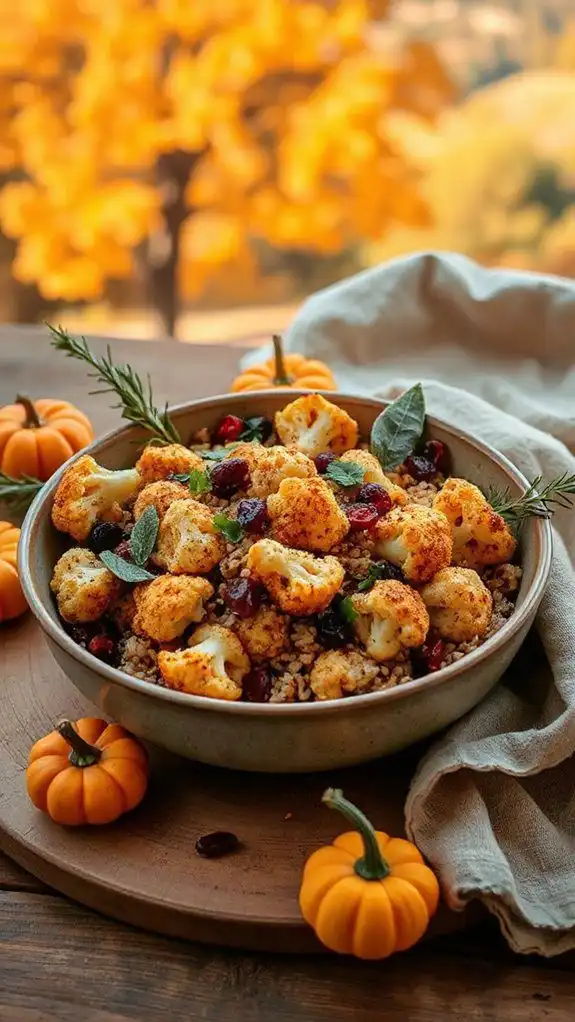 spiced cauliflower brown rice recipe