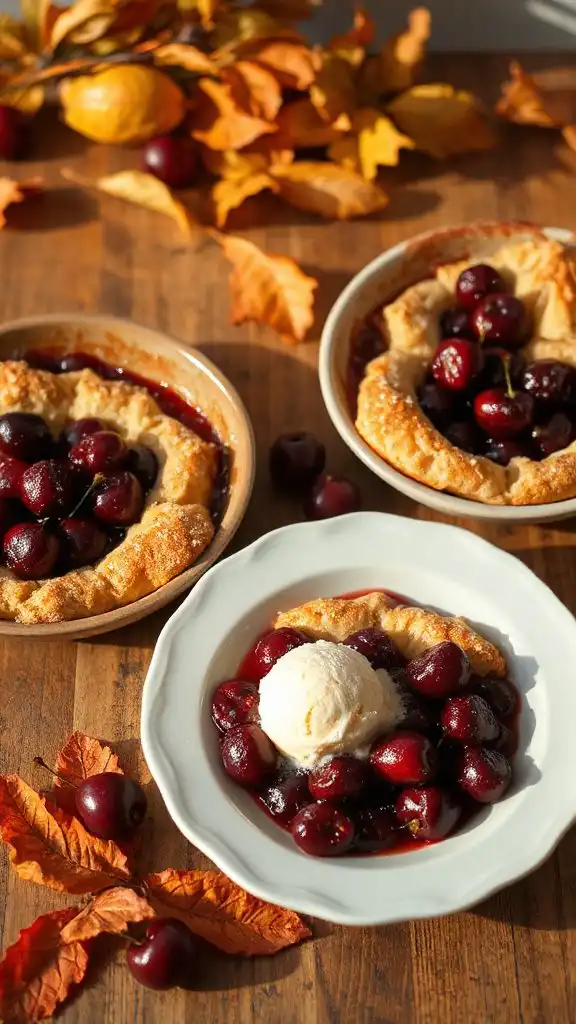 spiced cherry cobbler delight