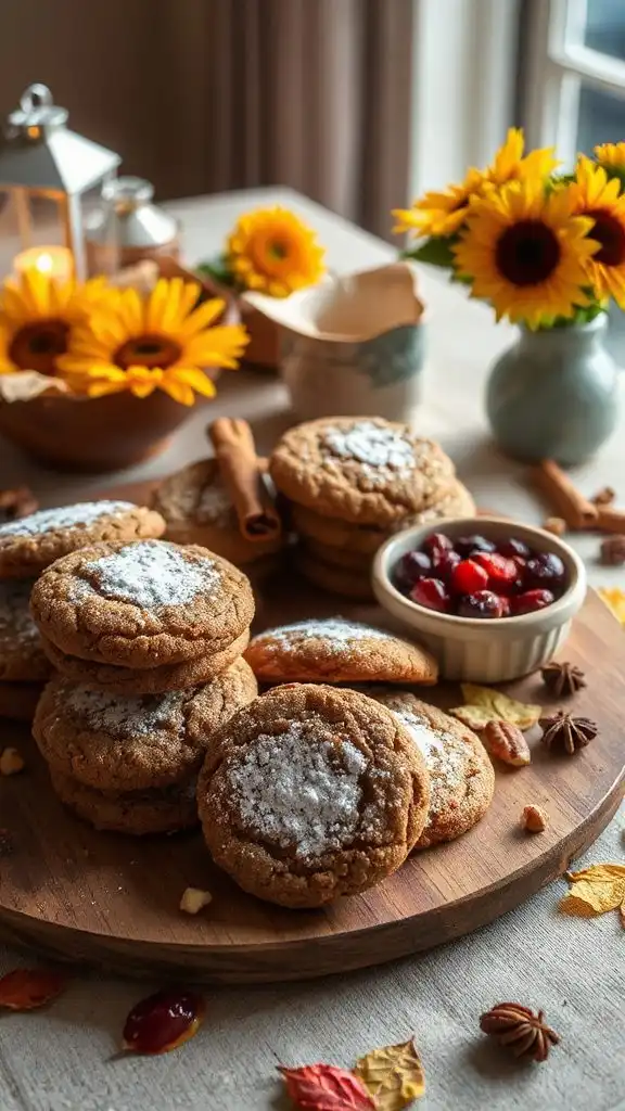 spiced chewy molasses cookies