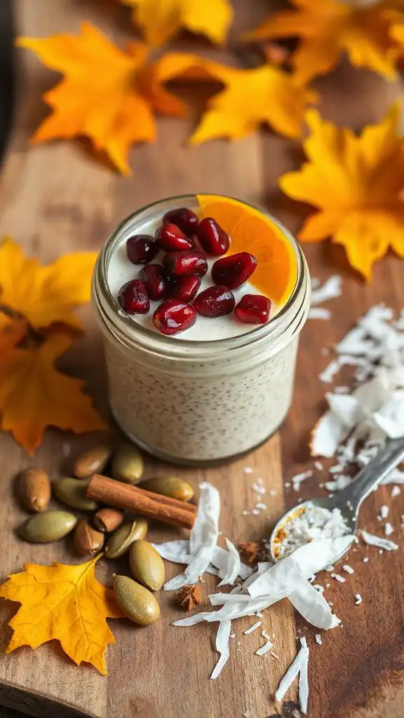 spiced chia seed pudding