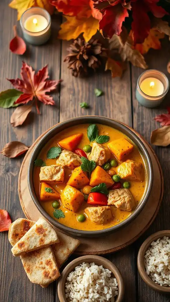 spiced chicken butternut curry delight