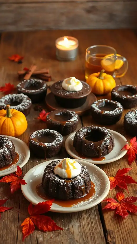 spiced chocolate lava cake