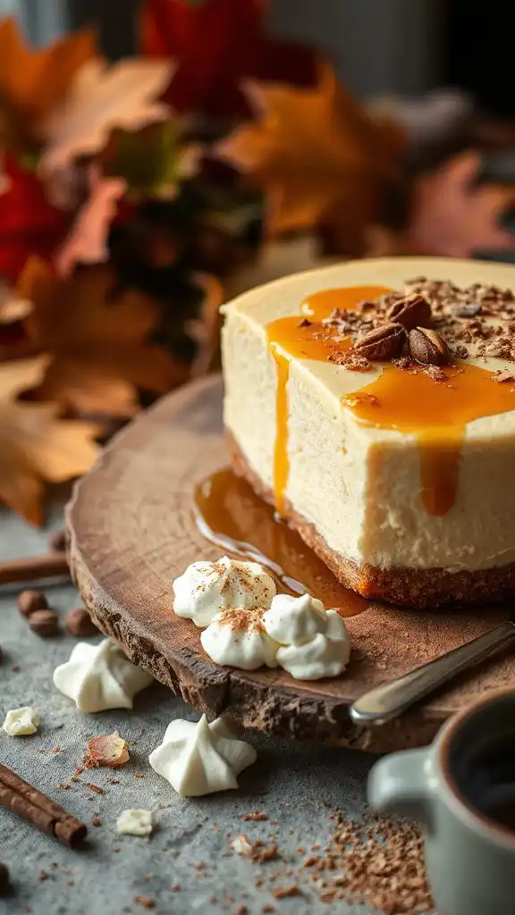 spiced creamy chai cheesecake