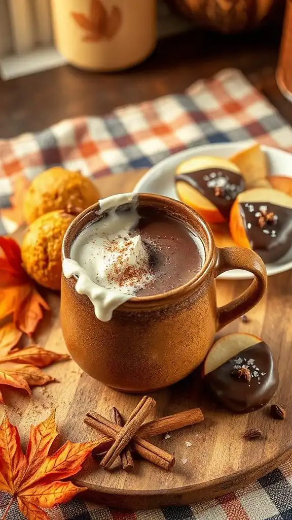 spiced indulgent hot chocolate