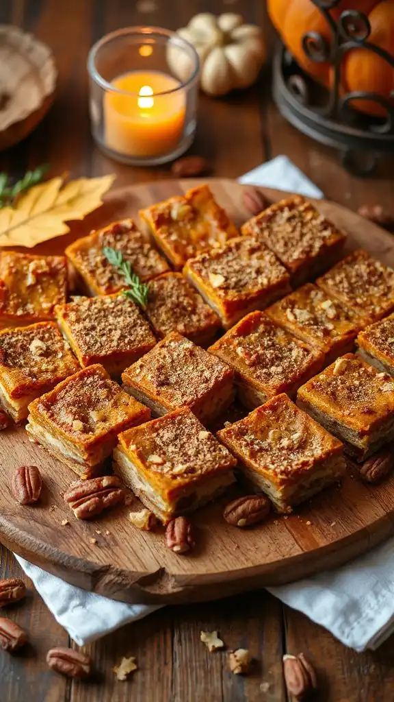 spiced pumpkin dessert bars