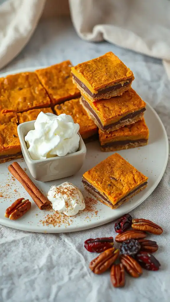 spiced pumpkin layered dessert