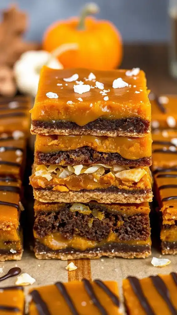 spiced pumpkin magic bars