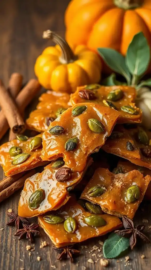 spiced pumpkin seed brittle