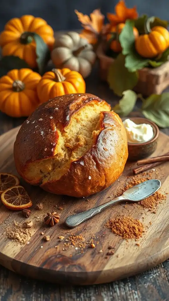 spiced pumpkin sourdough delight