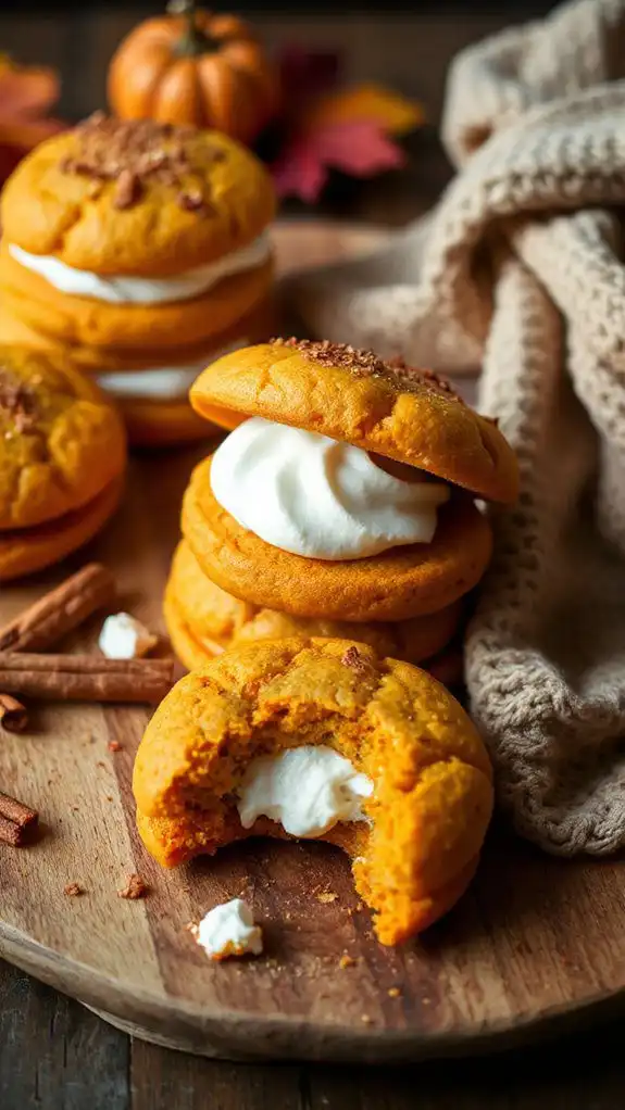 spiced pumpkin whoopie pies