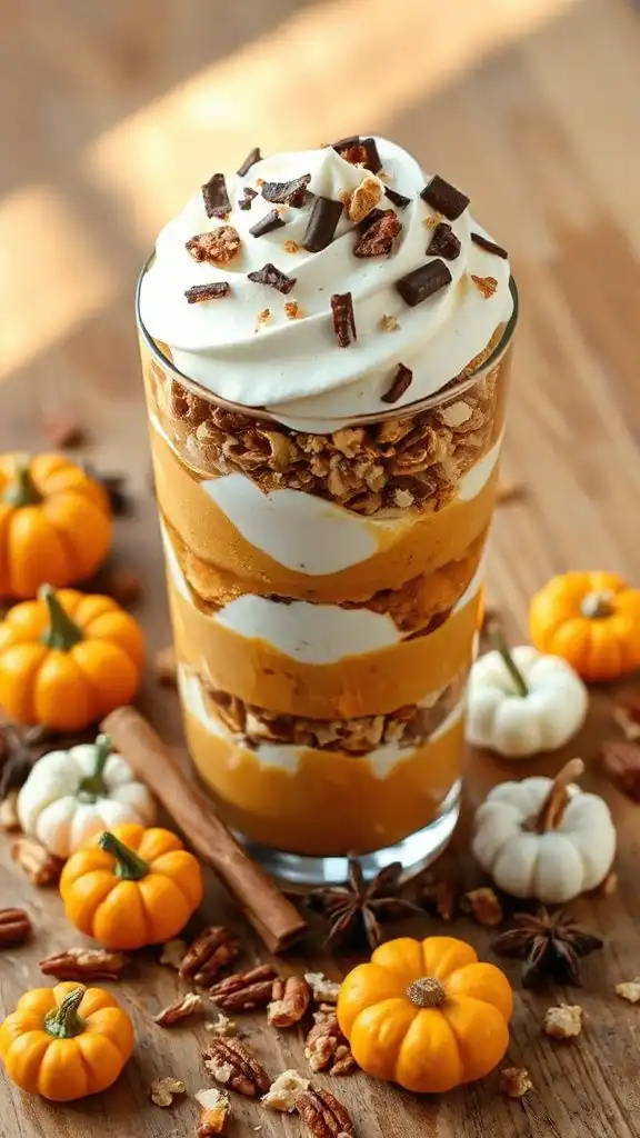 spiced pumpkin yogurt parfait