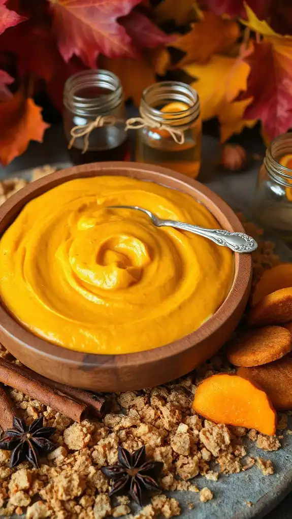 spiced rum pumpkin dip