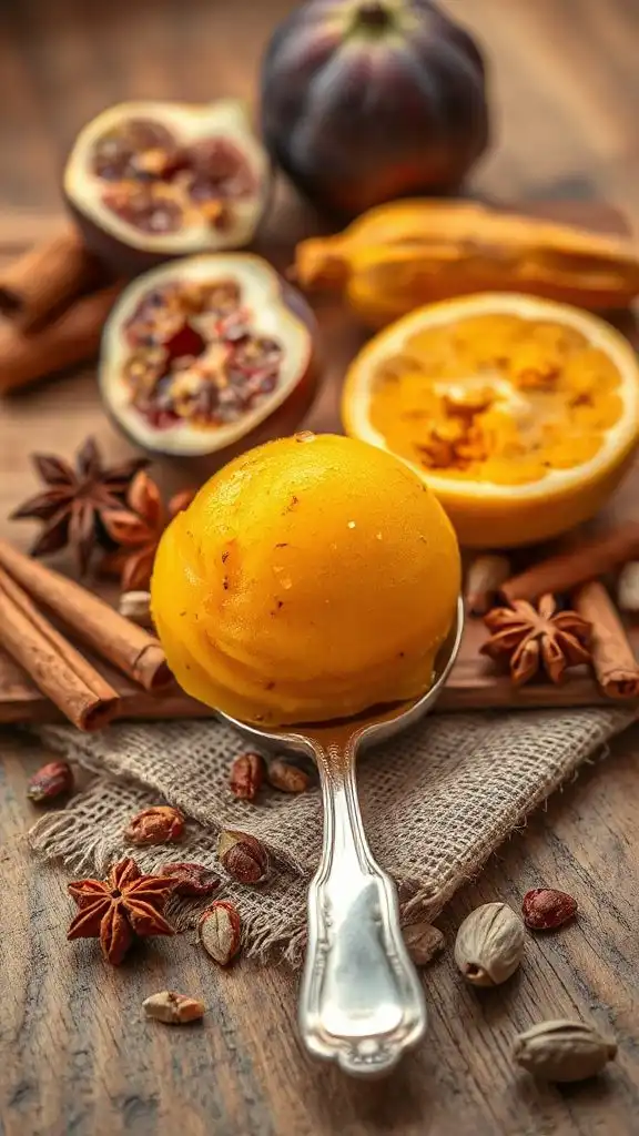 spiced sorbet for autumn spiced sorbet for autumn