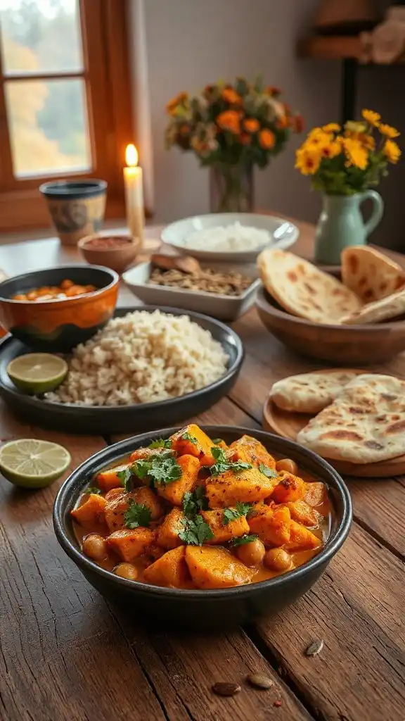 spiced sweet potato curry