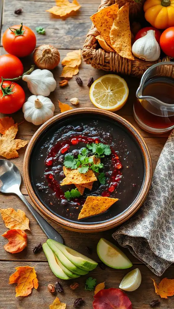 spicy black bean soup recipe