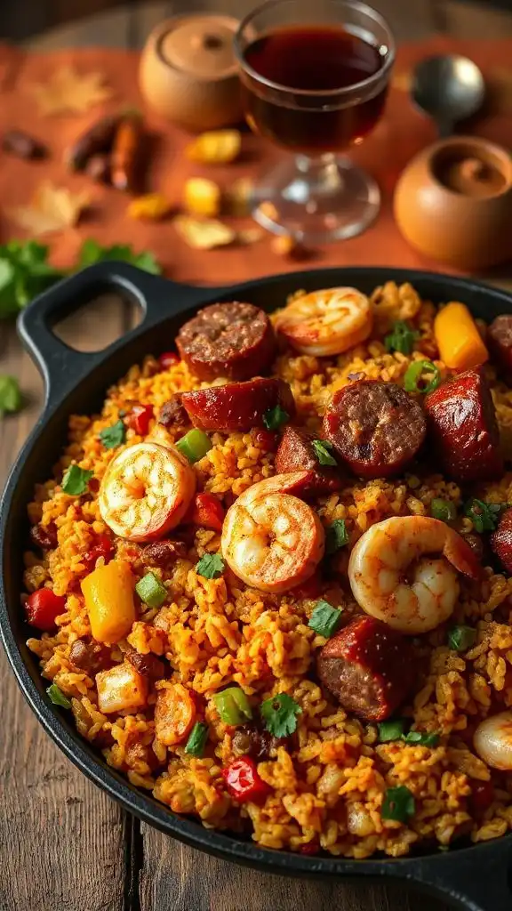 spicy cajun sausage jambalaya recipe