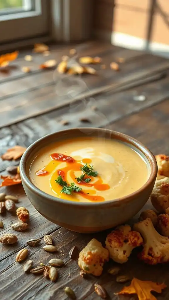 spicy cauliflower chipotle soup spicy cauliflower chipotle soup