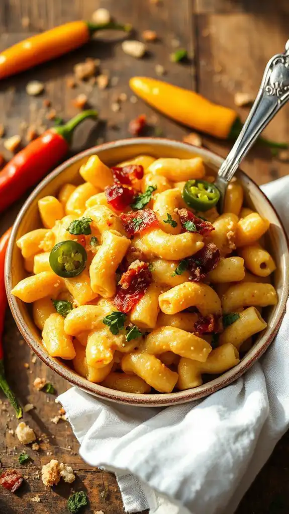 spicy cheesy comfort food