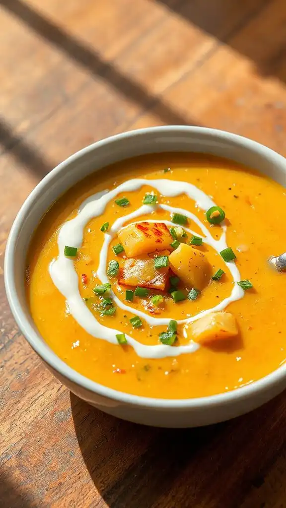 spicy cheesy potato soup