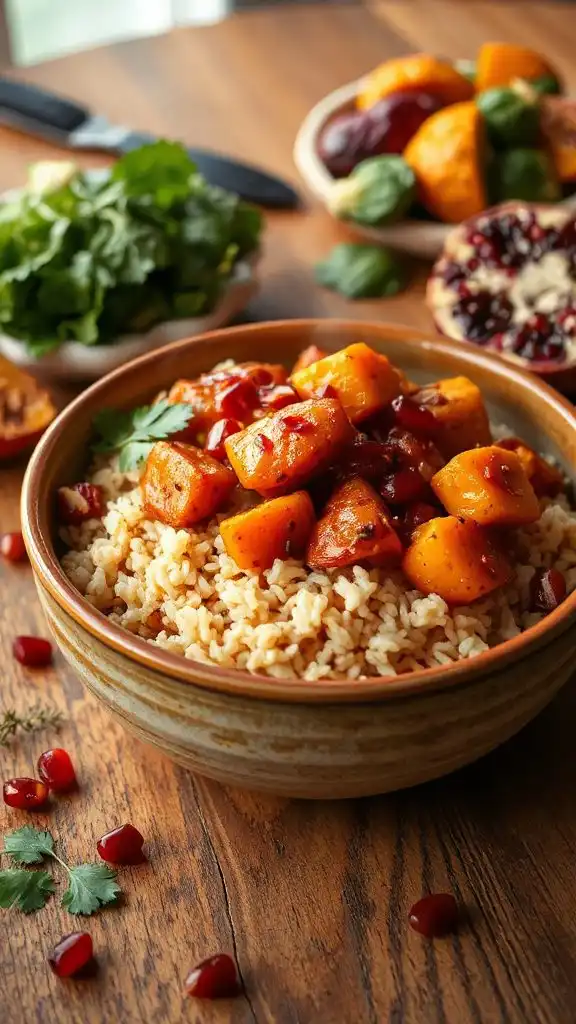 spicy chicken sweet potato bowl