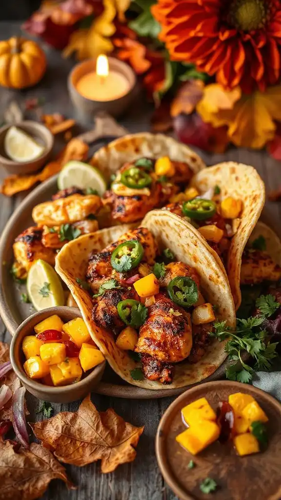spicy chicken tacos delightfully balanced